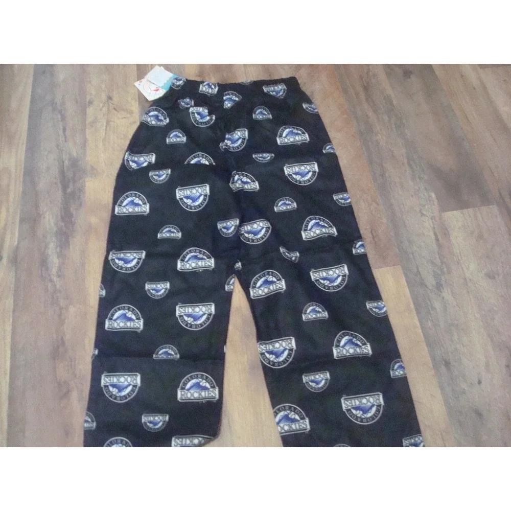 BOYS SIZE‎ 8 PANTS PAJAMA BOTOM ROCKIES COLORADO VINTAGE DEADSTOCK 04